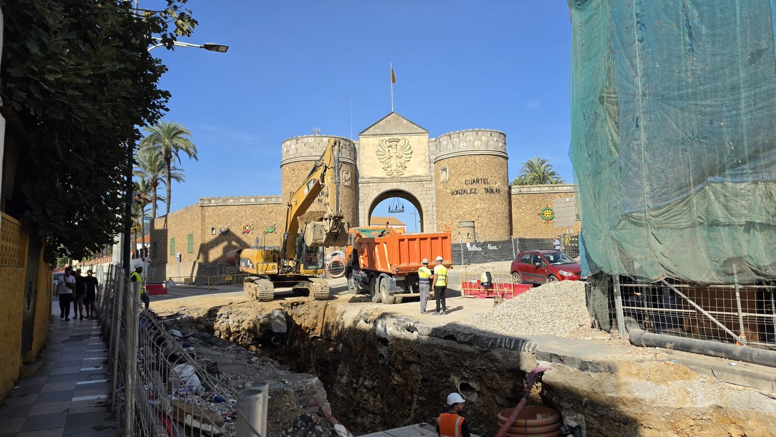 Cortan la conexión entre Claudio Vázquez y la avenida de Lisboa por las obras de Hadú
