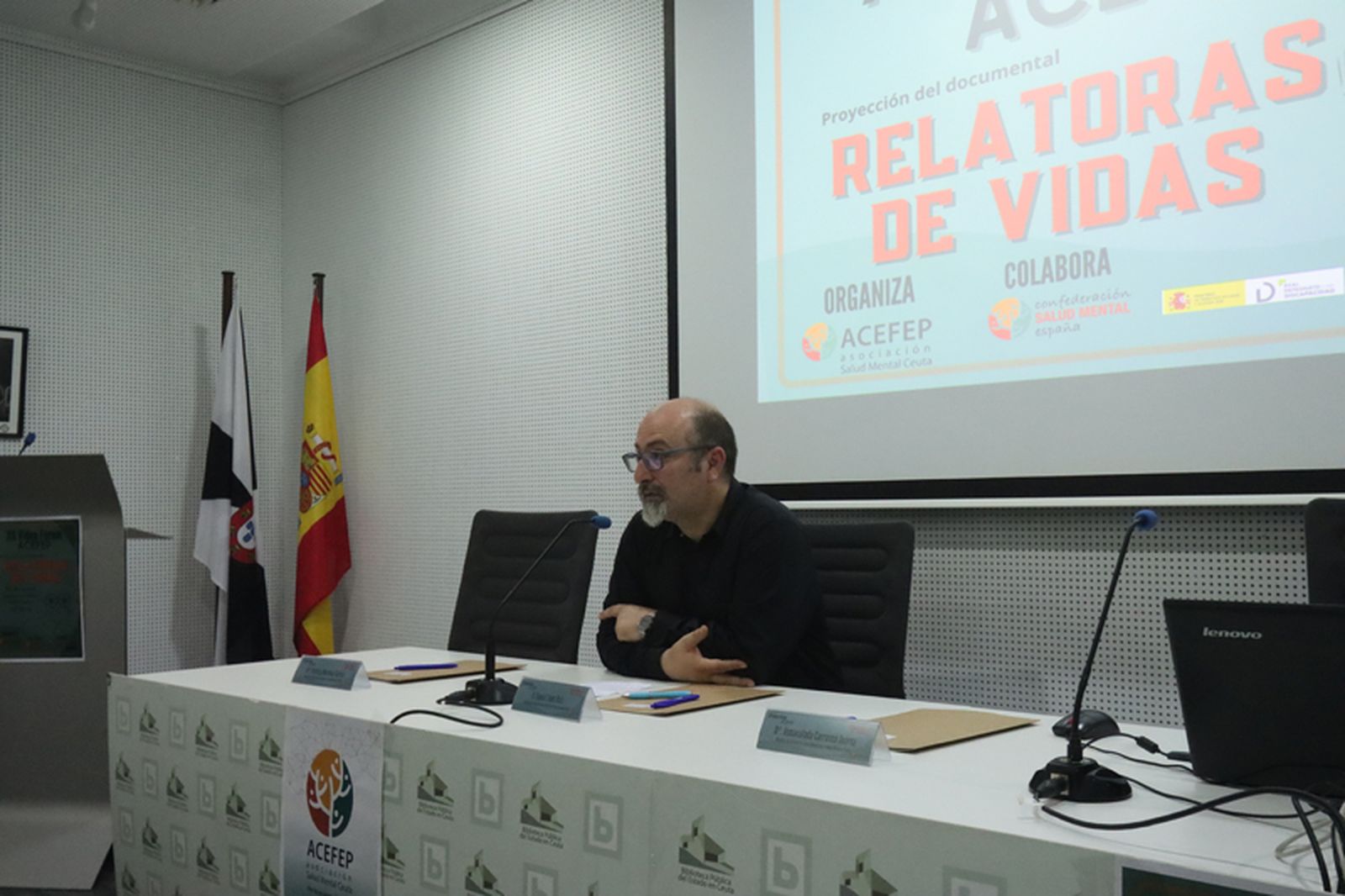 El presidente de ACEFEP, Basilio García, durante la presentación del documental. / FOTO REDUAN