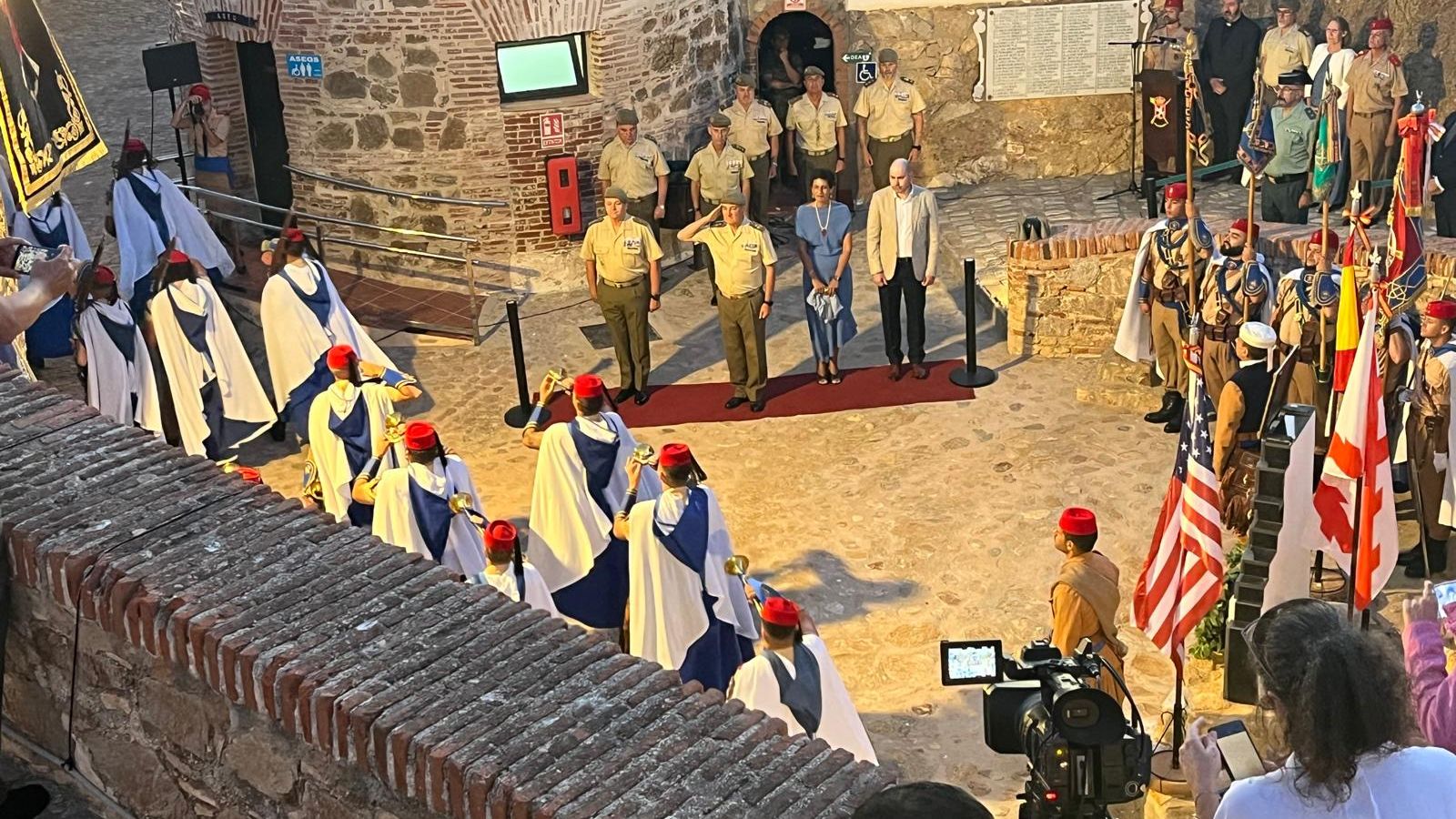 Homenaje en el Museo del Desnarigado al héroe ceutí Fernando de Leyba y arriado de bandera por el 115 aniversario fundacional del Grupo de Regulares número 54