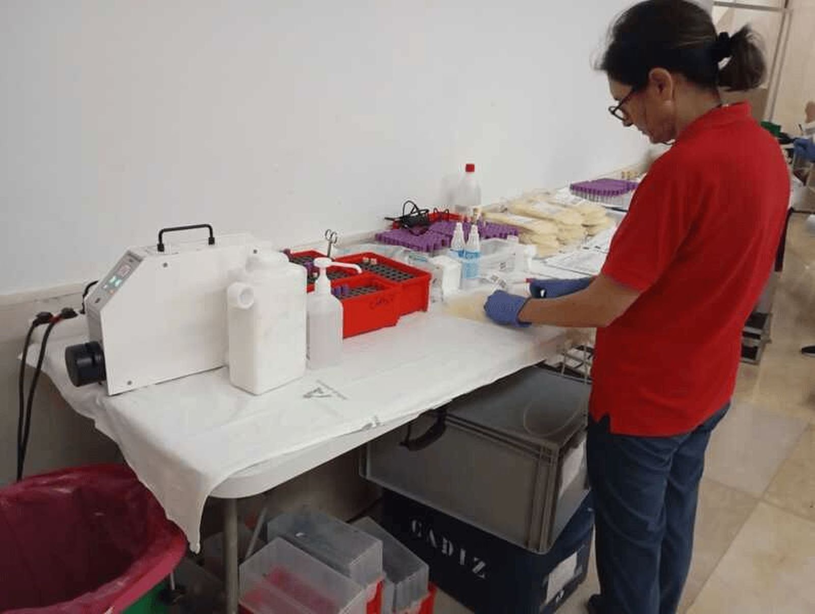 La donación de sangre, en el Revellín / Coronado