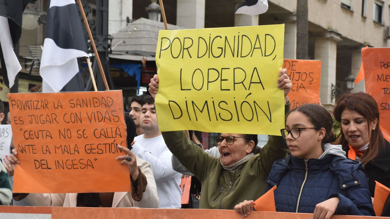 Manifestación por una sanidad de calidad celebrada este miércoles