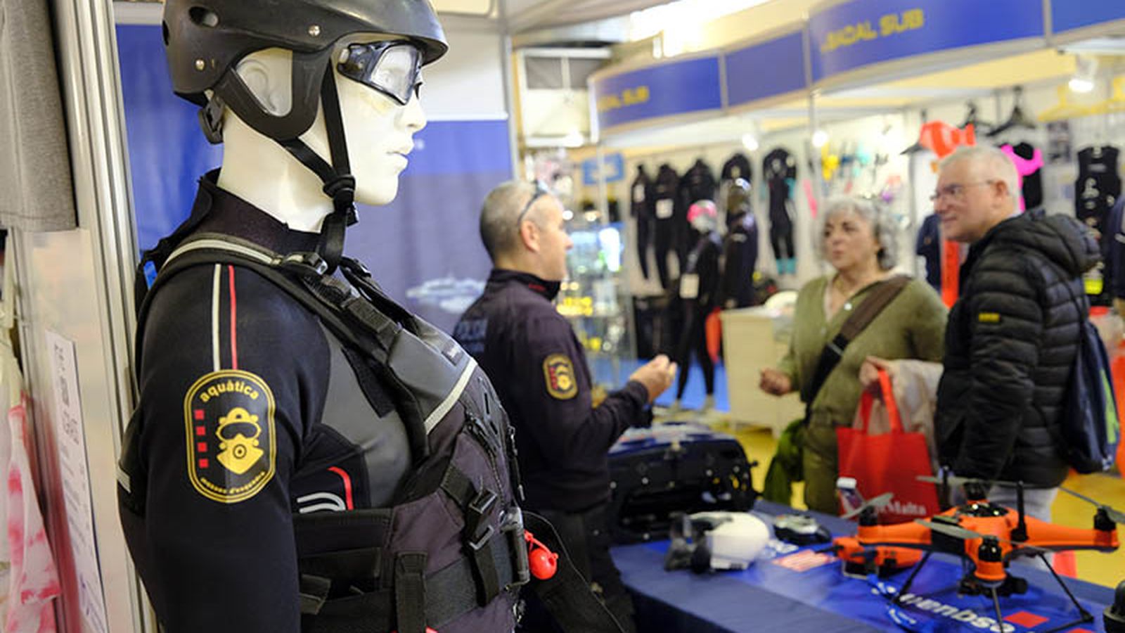 Imagen de la feria de submarinismo en Cornellá (Barcelona)