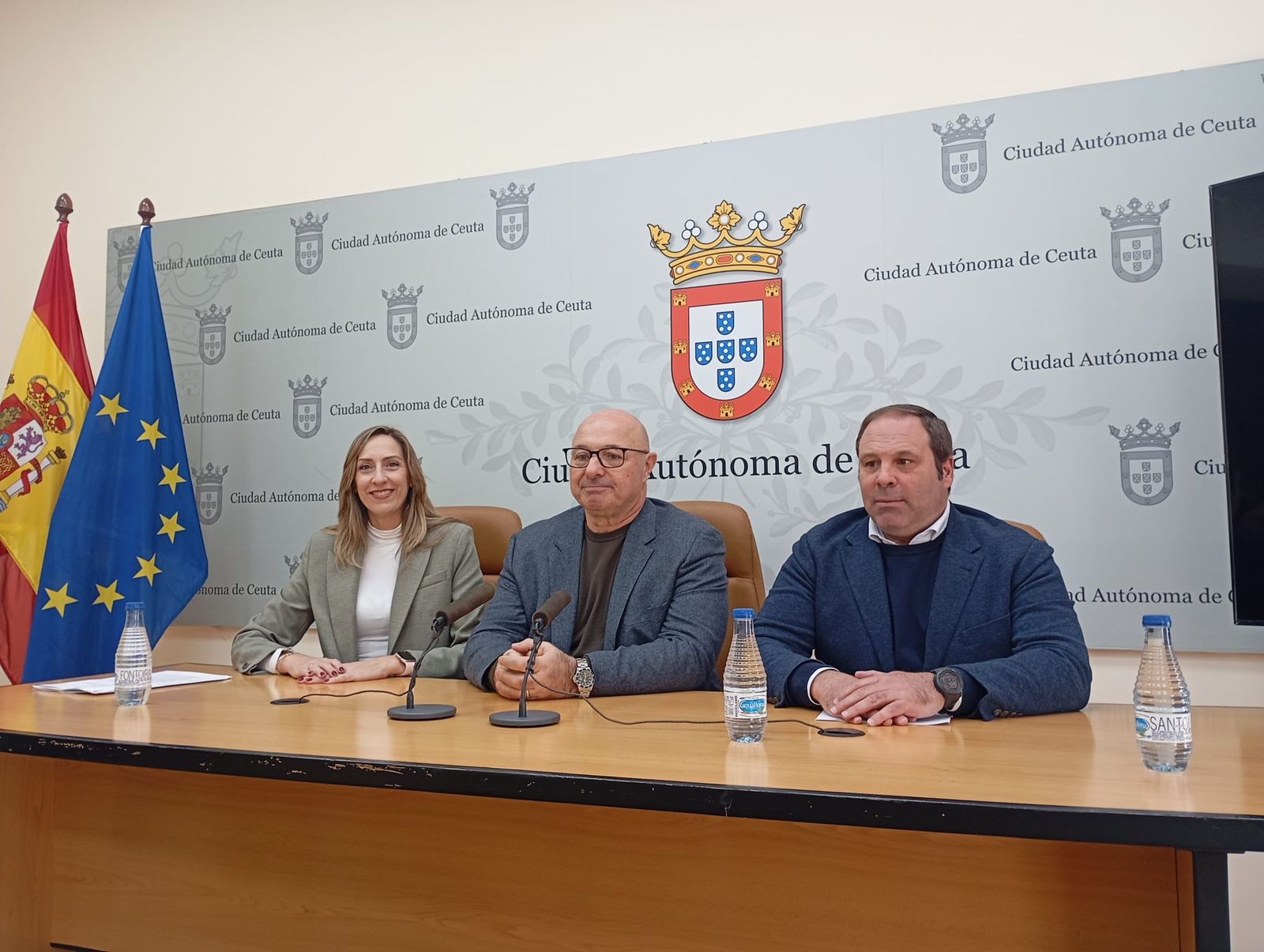 Araceli García, Nicola Cecchi y Sergio Aguilera