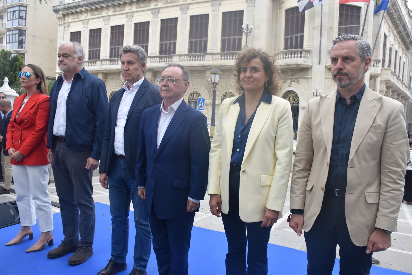 Acto del PP por el Día de Europa en la Plaza de África, con la presencia de su presidente nacional, Alberto Núñez Feijóo