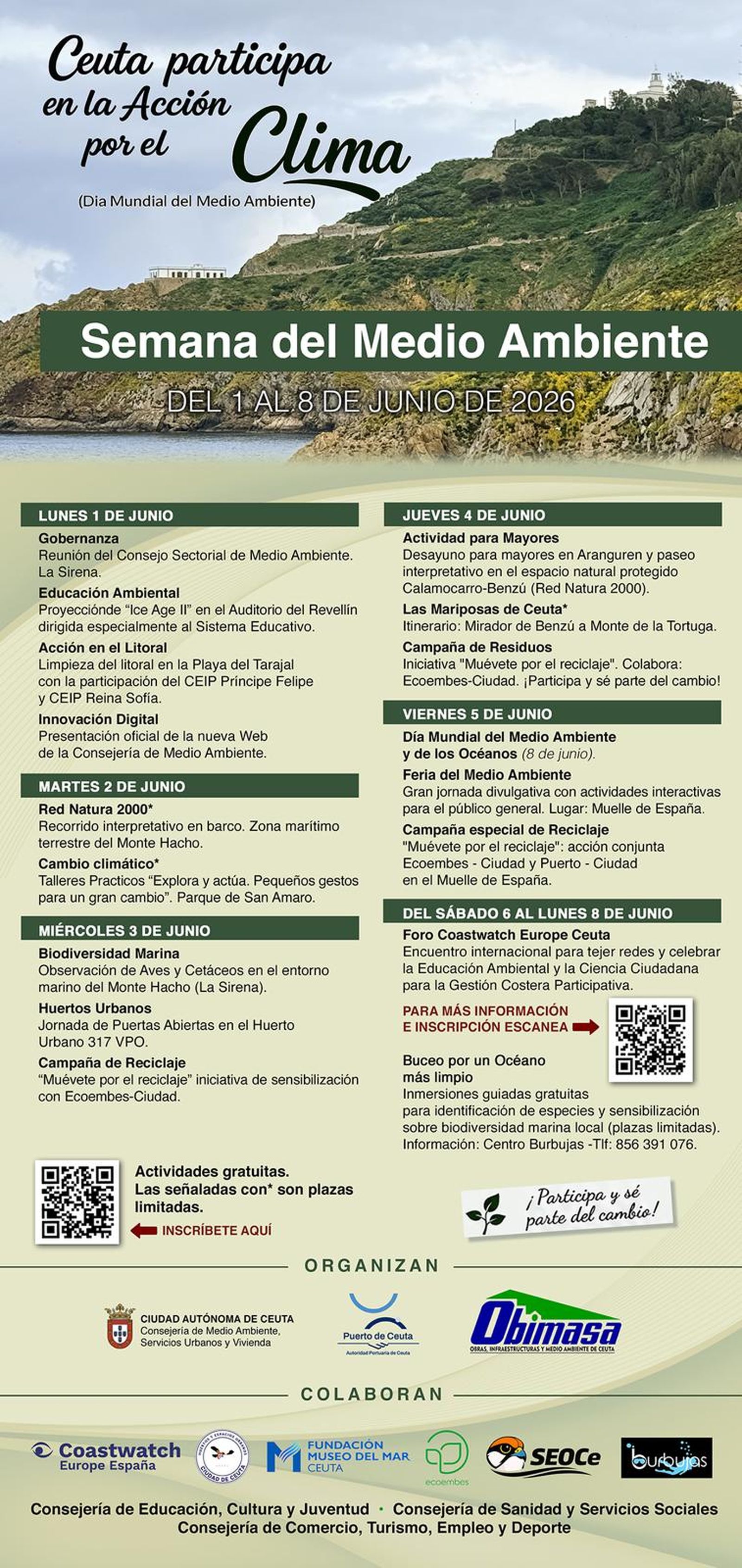 Cartel de la semana del medio ambiente
