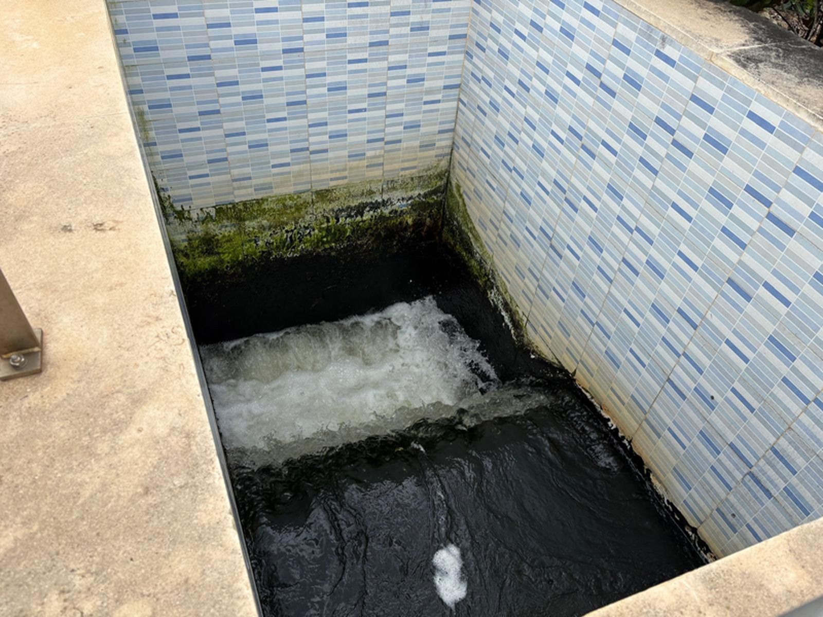 Último lugar por el que pasa el agua depurada. / FOTO NICOL'S