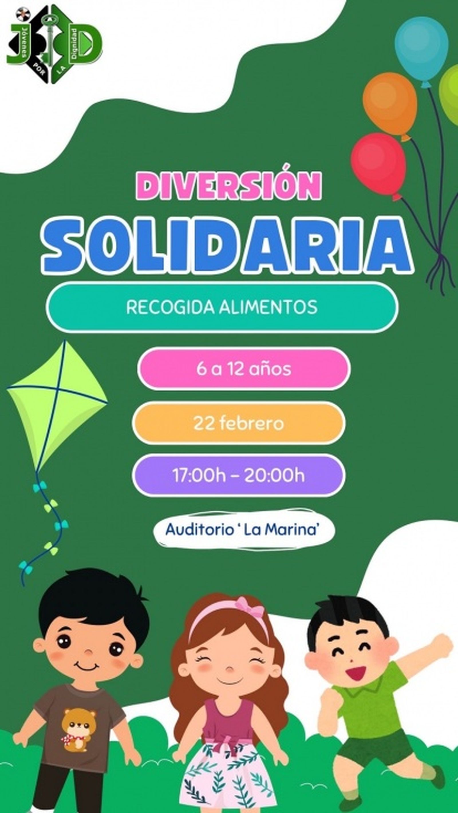 Cartel de la recogida solidaria. / FOTO CEDIDA
