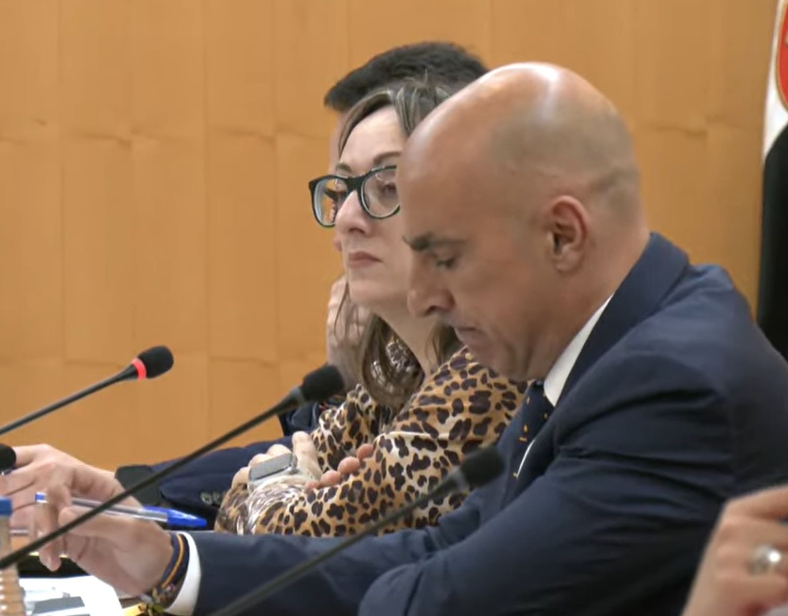 El diputado de Vox Ceuta, Pachi Ruiz, durante su intervención en el pleno