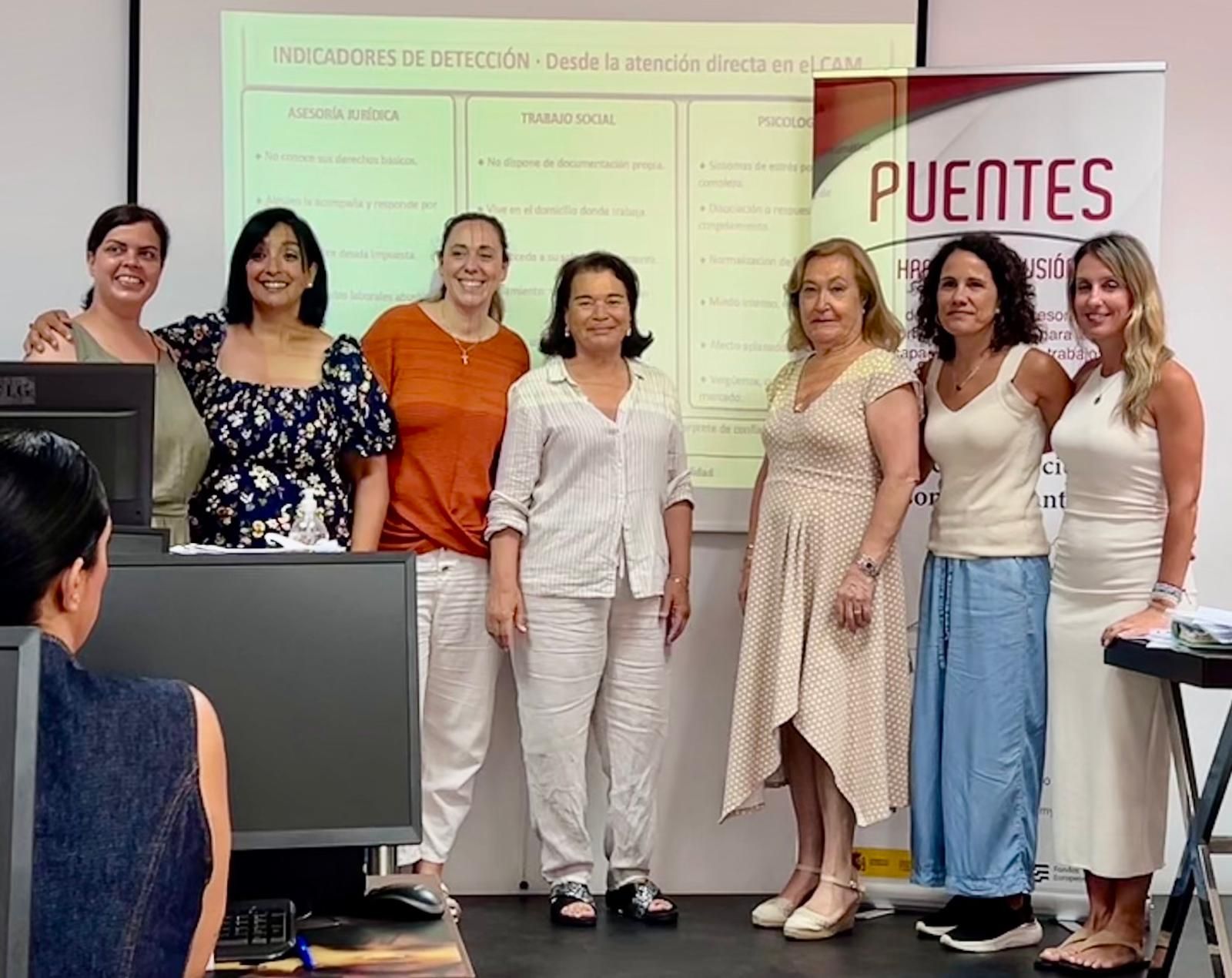 Imagen de la formación en violencia de género impartida en el Centro Asesor de la Mujer