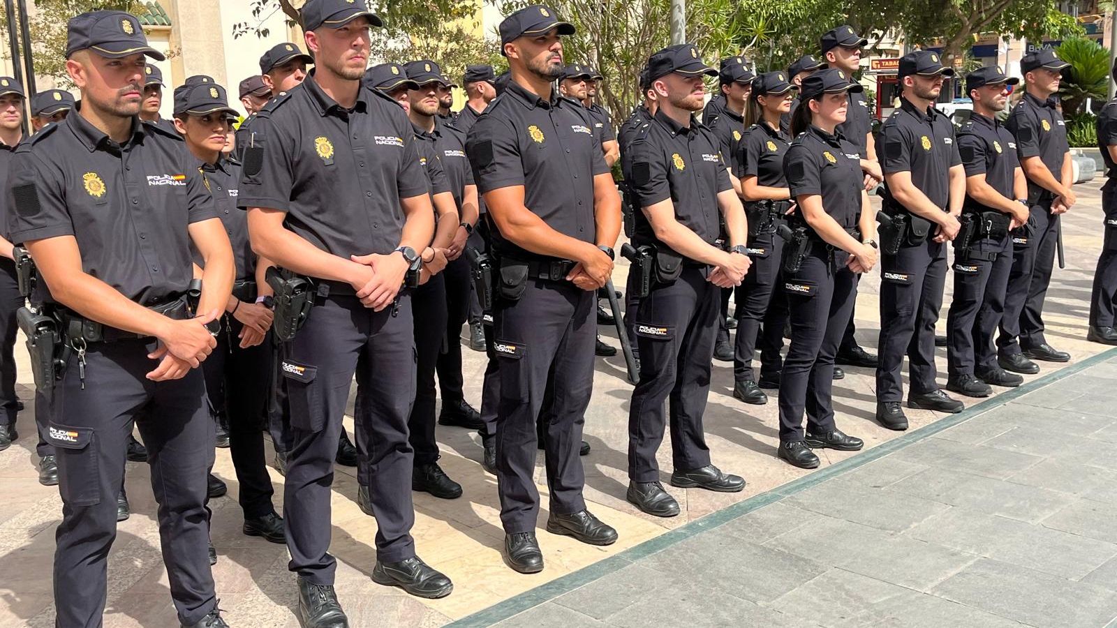 Los 45 nuevos agentes en prácticas de la Policía Nacional