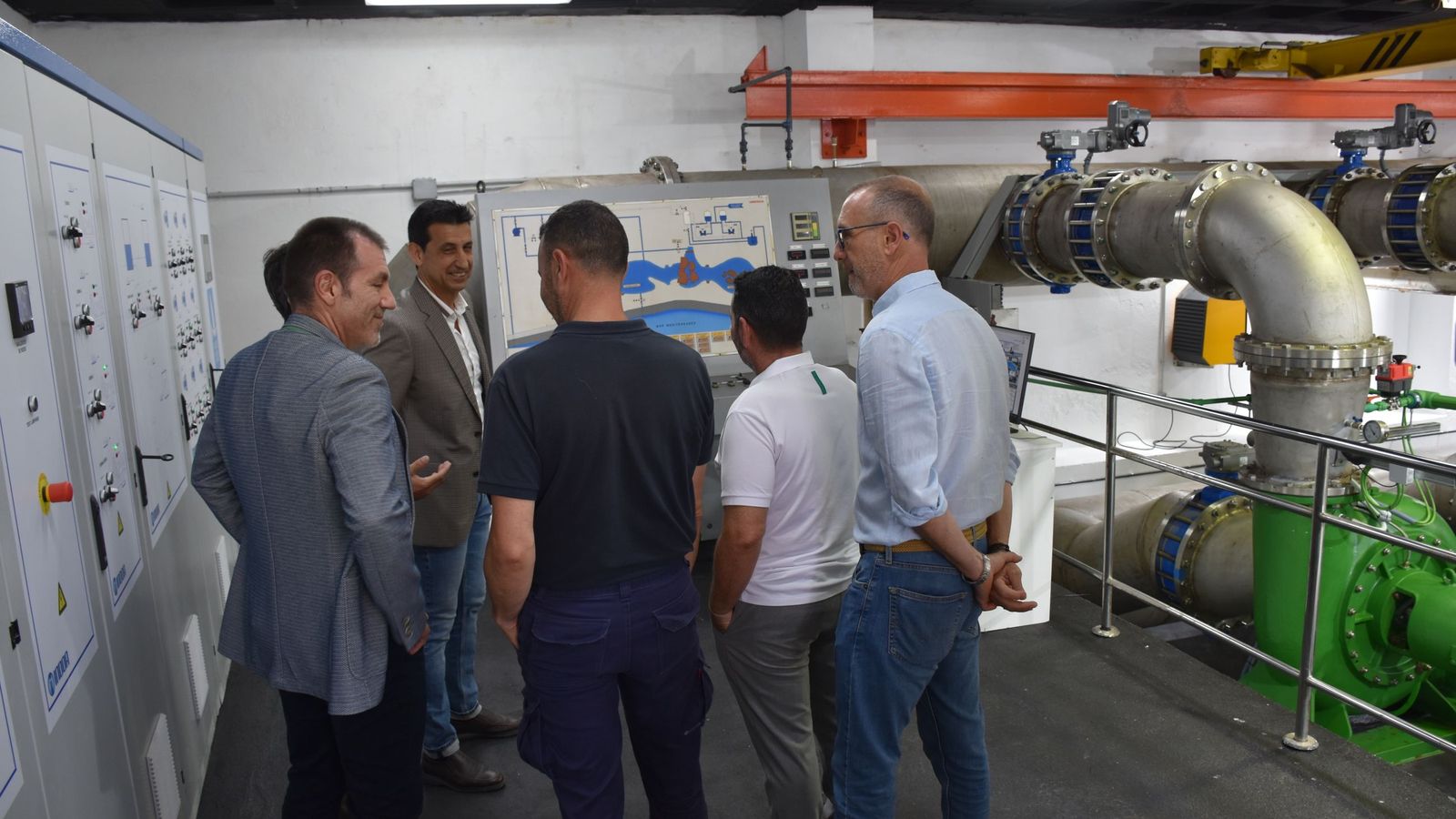 Presentación de la renovada sala de bombas del Parque Marítimo