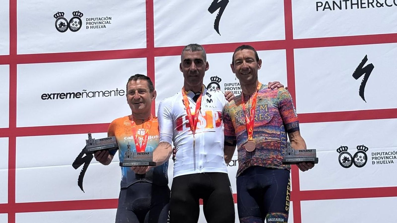 Juanfran Ramos, en la derecha, fue tercero en su categoría