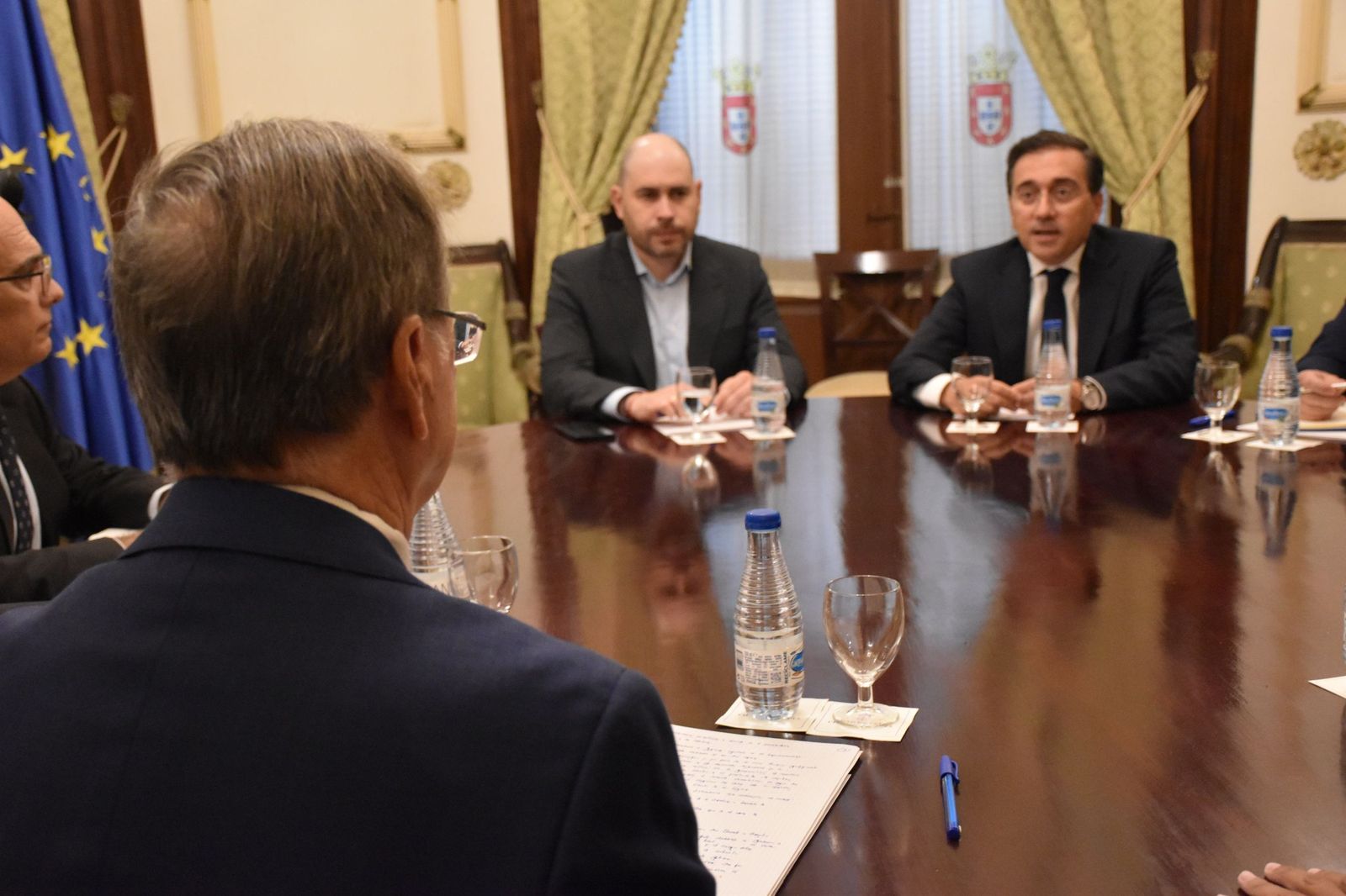 Recepción del presidente de Ceuta, Juan Vivas, al ministro de Exteriores, José Manuel Albares