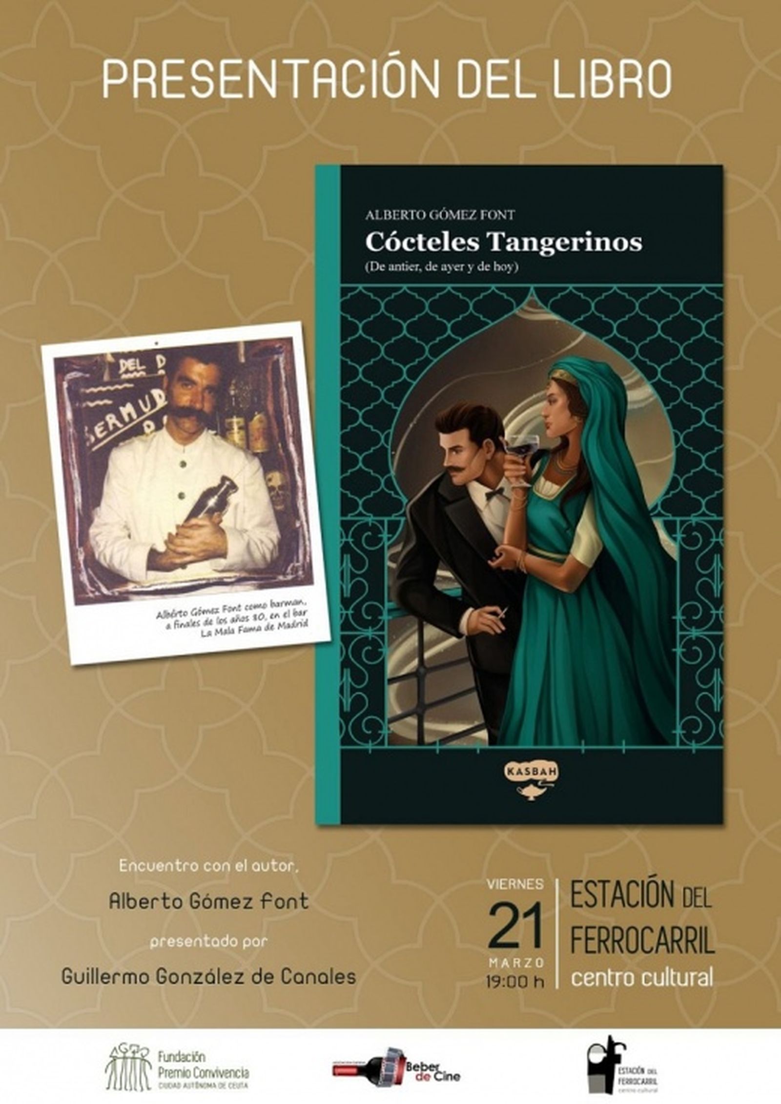 Cartel del encuentro con Albero Gómez. / FOTO CEDIDA