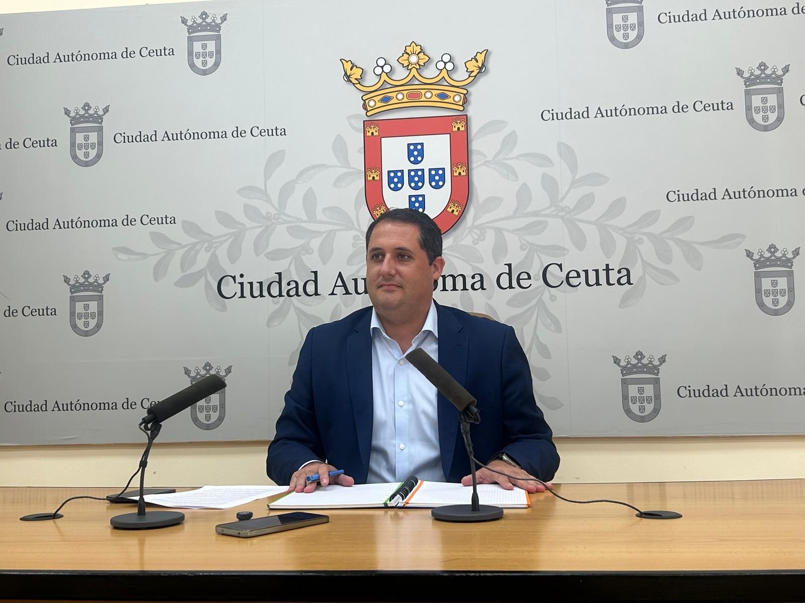 El portavoz del Gobierno de Ceuta, Alejandro Ramírez