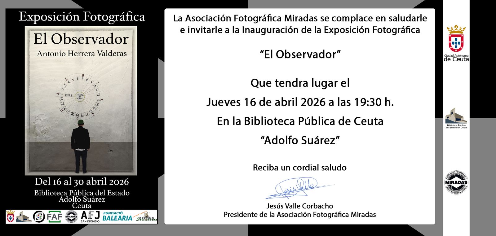 TARJETA DE INVITACIONES EL OBSERVADOR