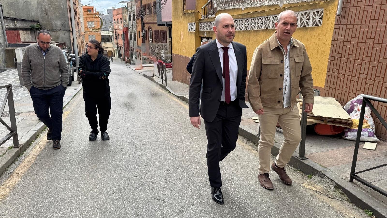 Visita del delegado del Gobierno a El Príncipe