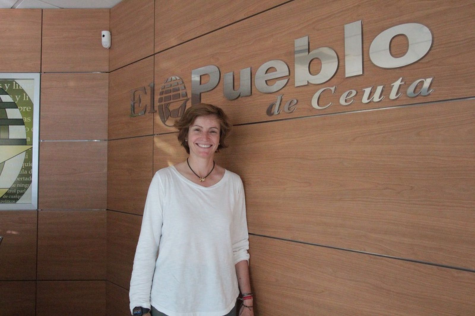 Sonsoles Jiménez en una entrevist con El Pueblo de Ceuta. / FOTO REDUAN
