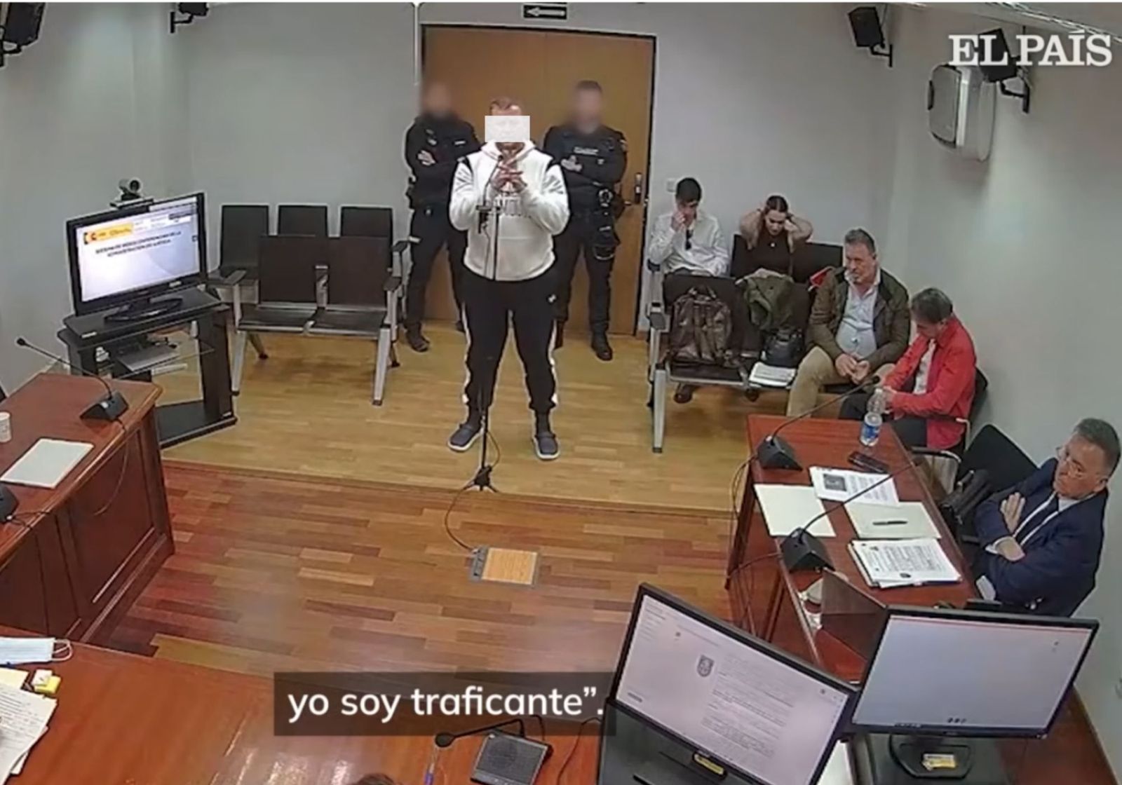Captura del vídeo de la declaración en instrucción del guardia civil jubilado.