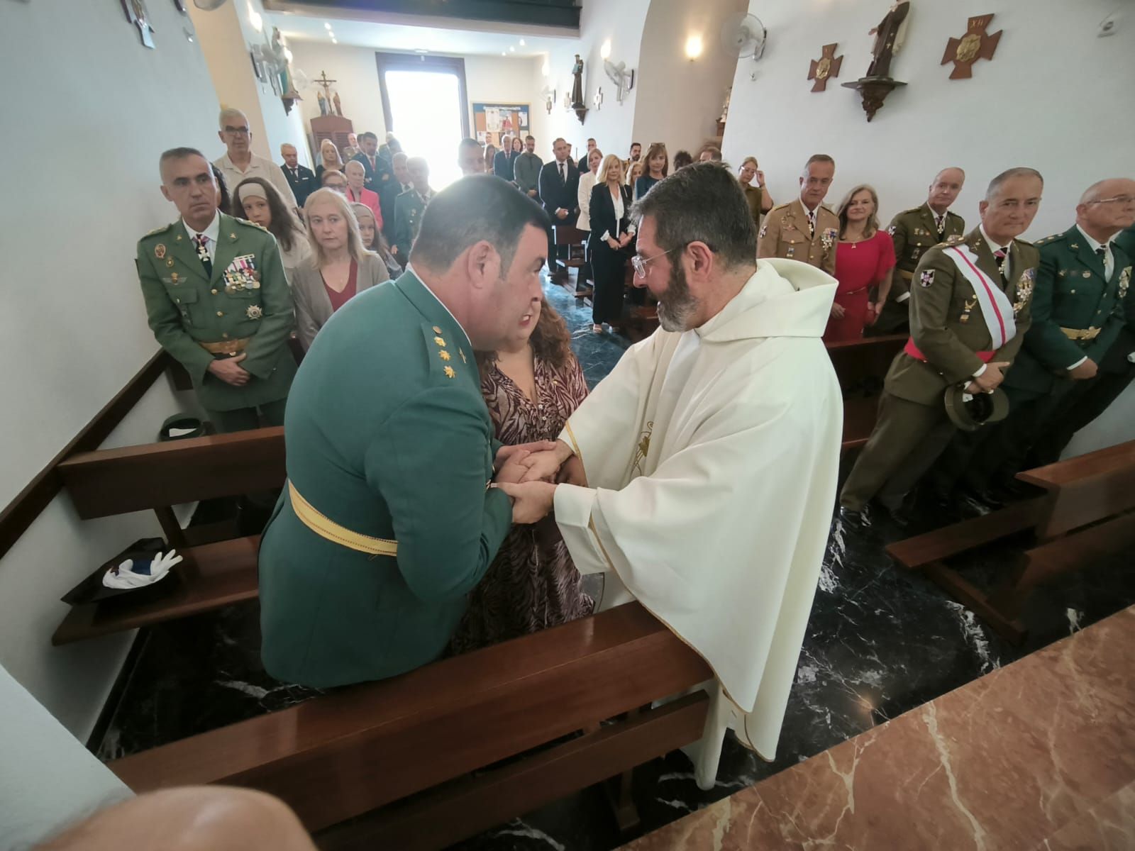 Misa en honor de la patrona de la Guardia Civil, la Virgen del Pilar, en la Ermita del Valle Misa en honor de la patrona de la Guardia Civil, la Virgen del Pilar, en la Ermita del Valle