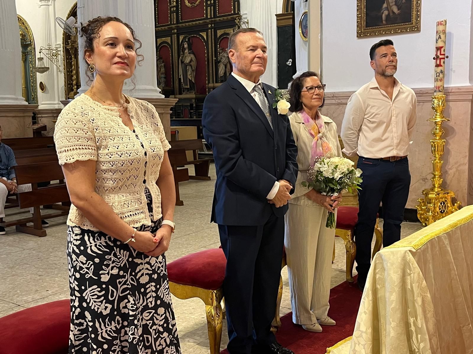 Boda de oro en el Santuario de Nuestra Señora de África de Pedro y Pepi