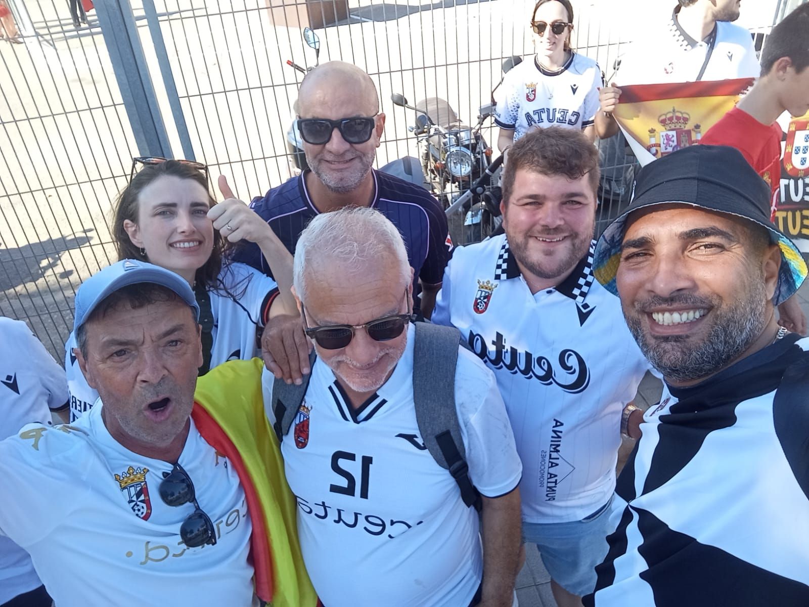 Gran  ambiente caballa antes de iniciar el encuentro ante el RCD Mallorca en el estadio Son Moix