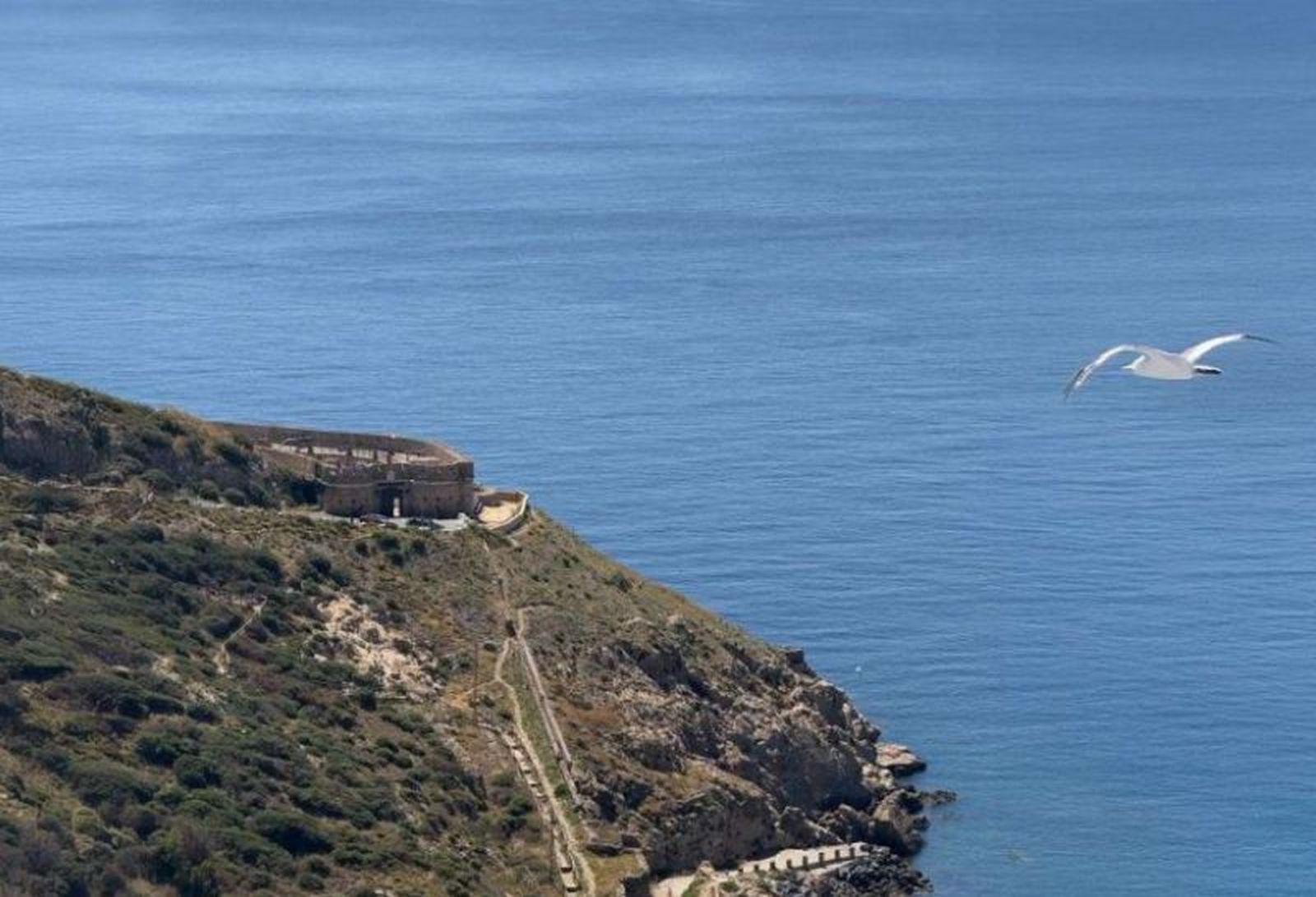 Vista aérea del Fuerte ‘El Desnarigado’.