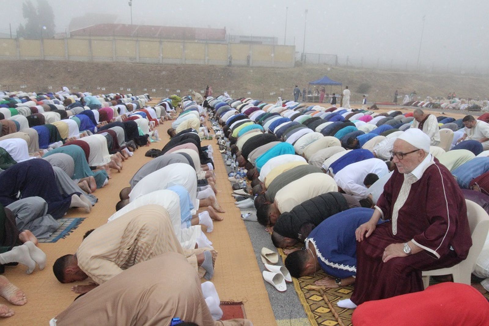 Musulmanes rezando en Ceuta