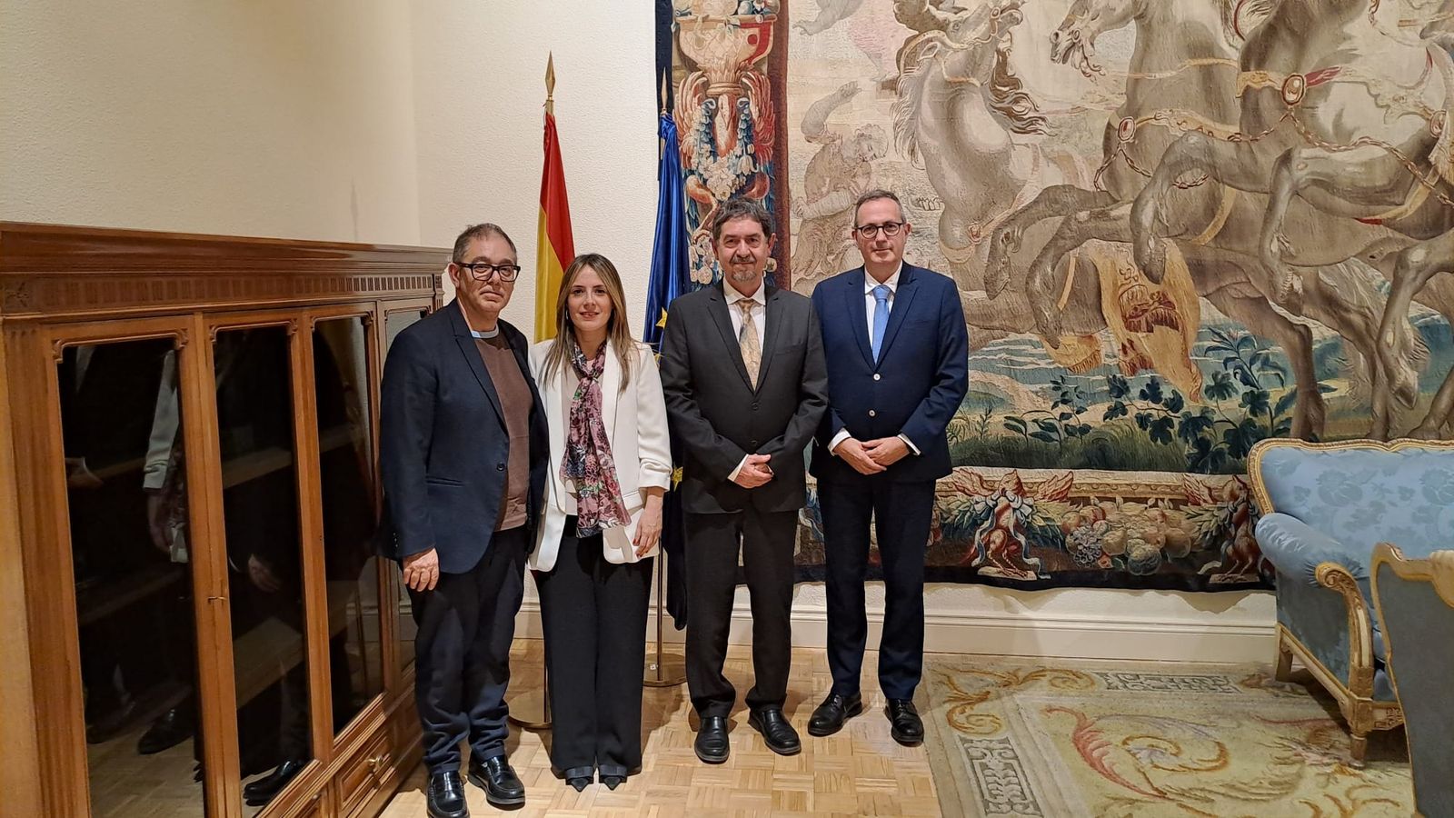 Orozco tras la reunión con miembros del Ministerio de Educación