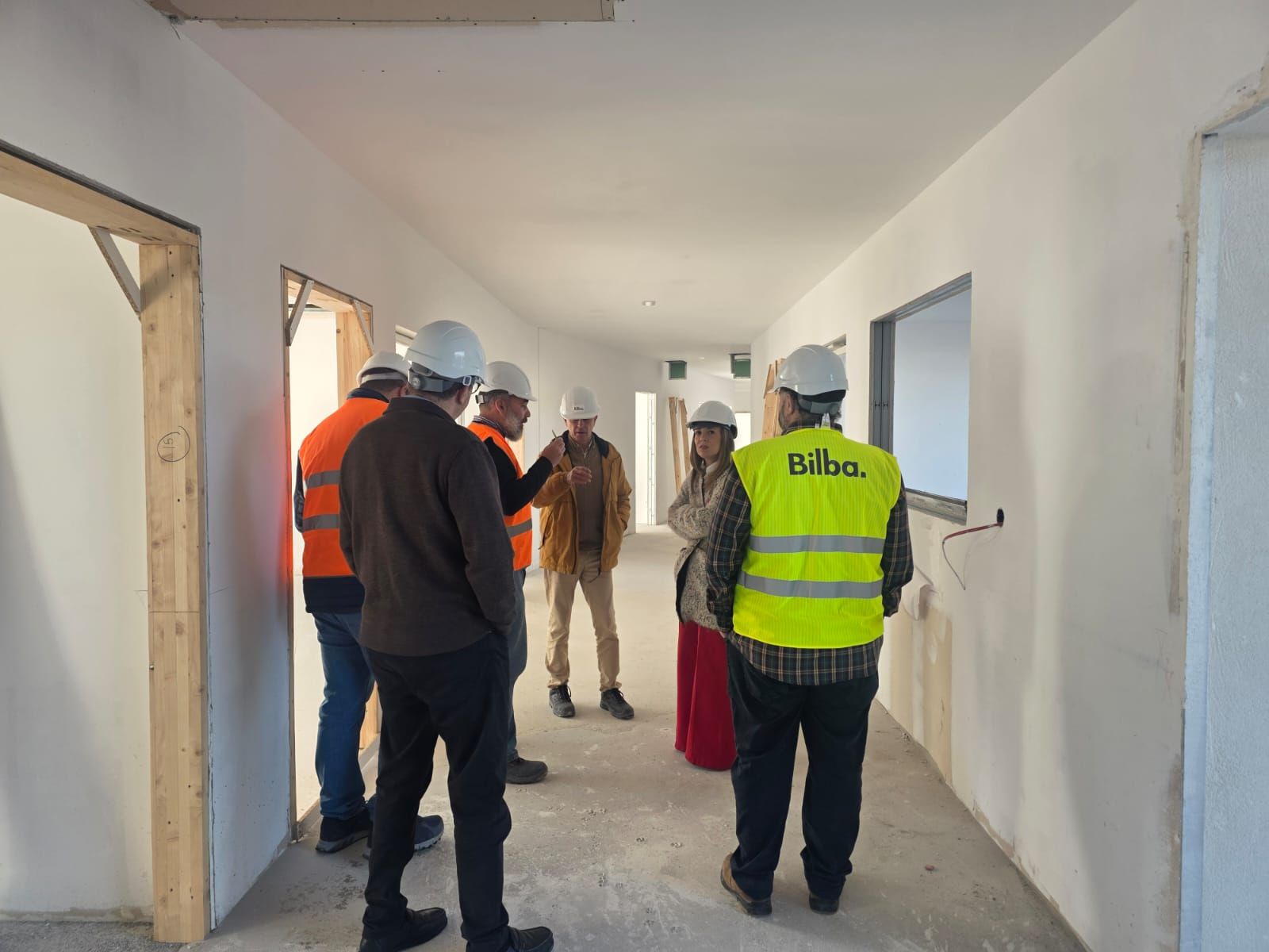 La consejera Pilar Orozco durante la visita a  las obras