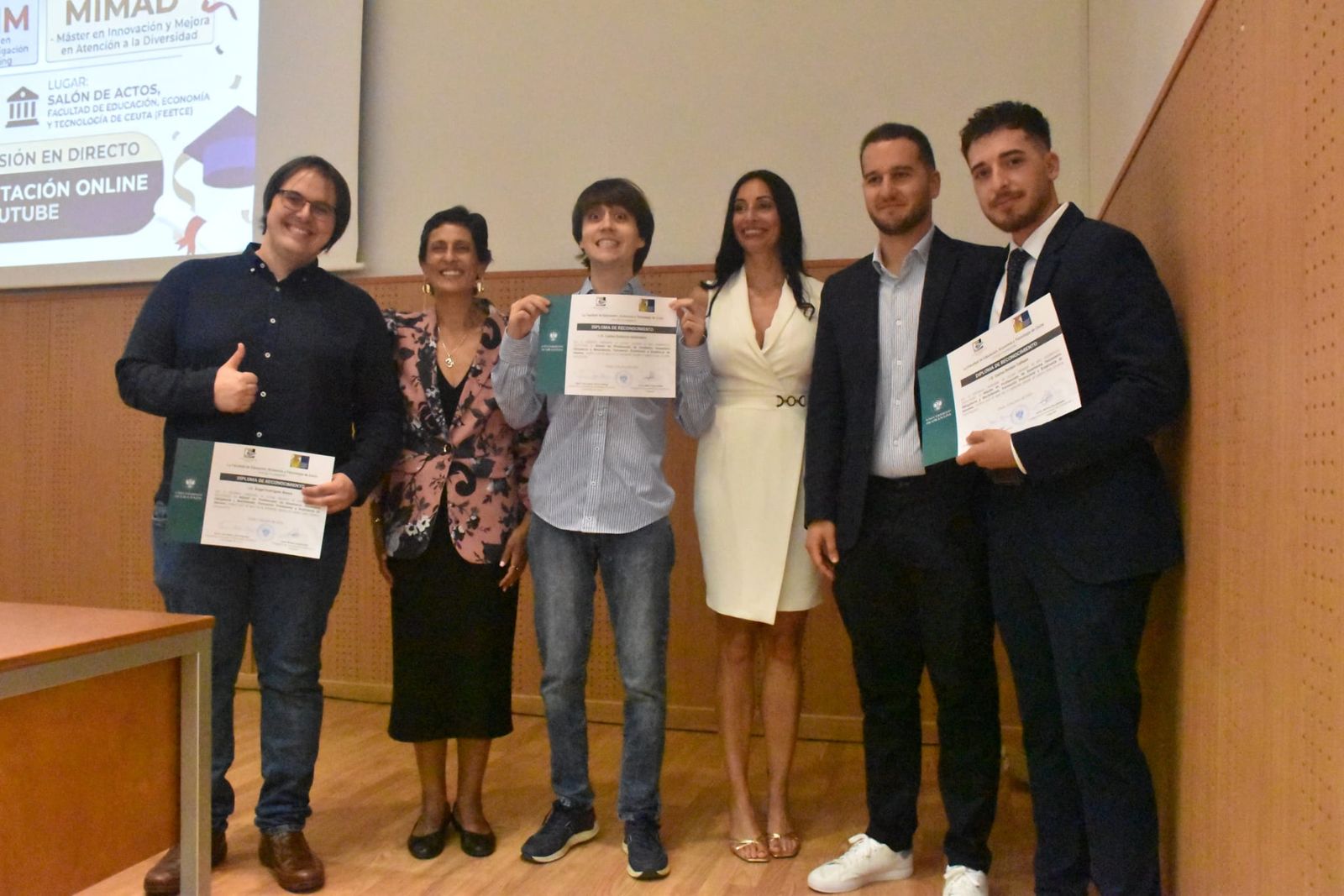 Graduación en el Campus de los posgrados de la Universidad de Granada en Ceuta