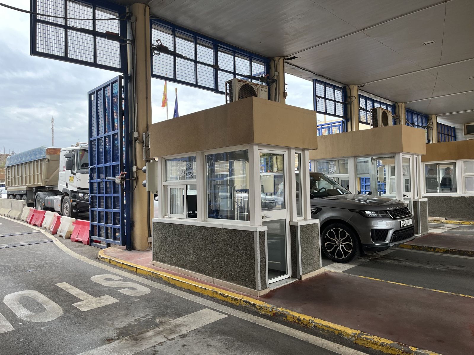 Instalaciones de la frontera de El Tarajal