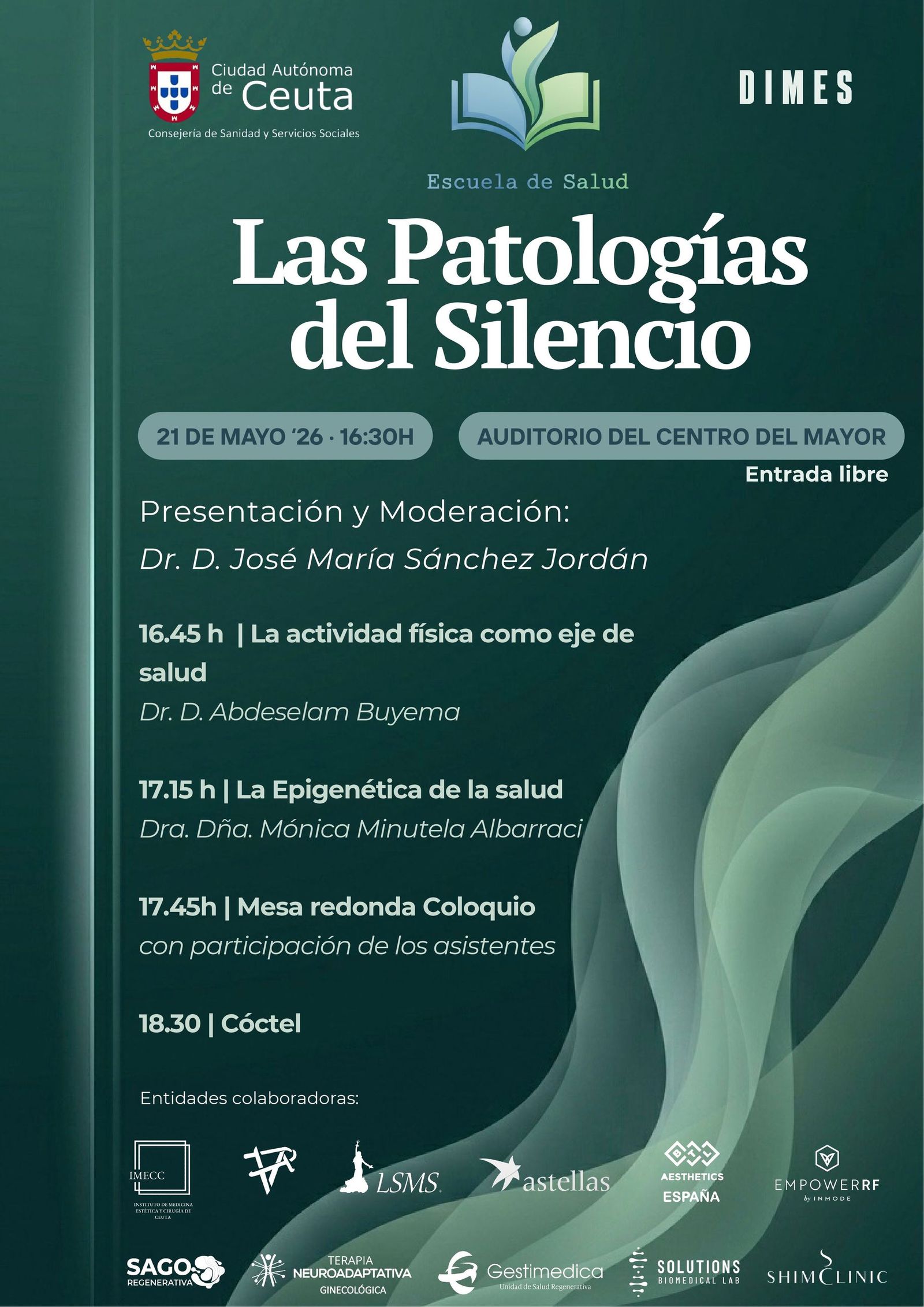 Cartel del evento 'Las patologías del silencio'