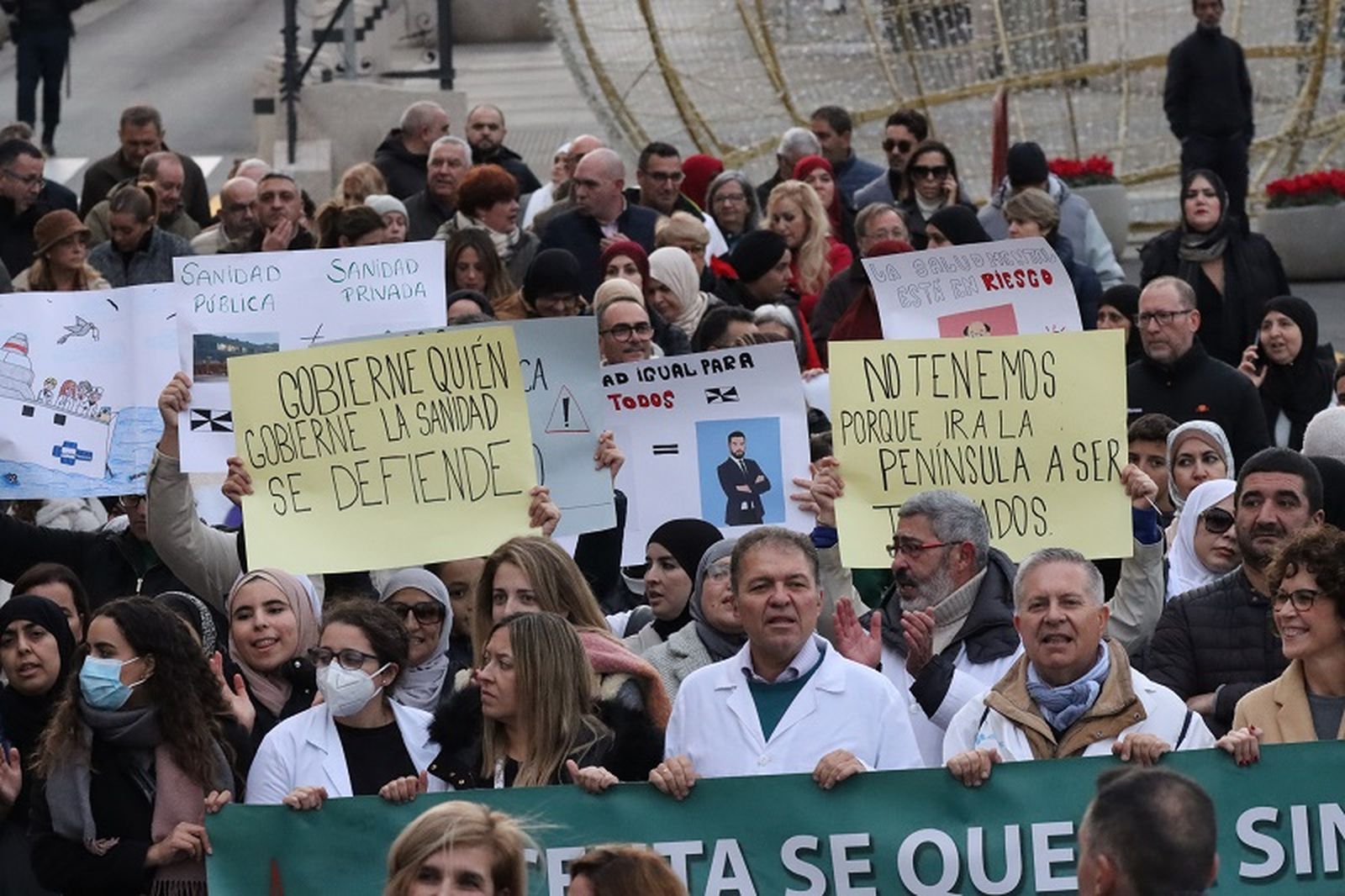 Manifestación por la sanidad digna en Ceuta