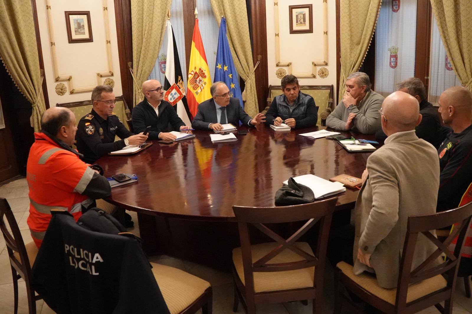 Reunión de seguimiento del temporal en los días más críticos de Ceuta por las diferentes borrascas