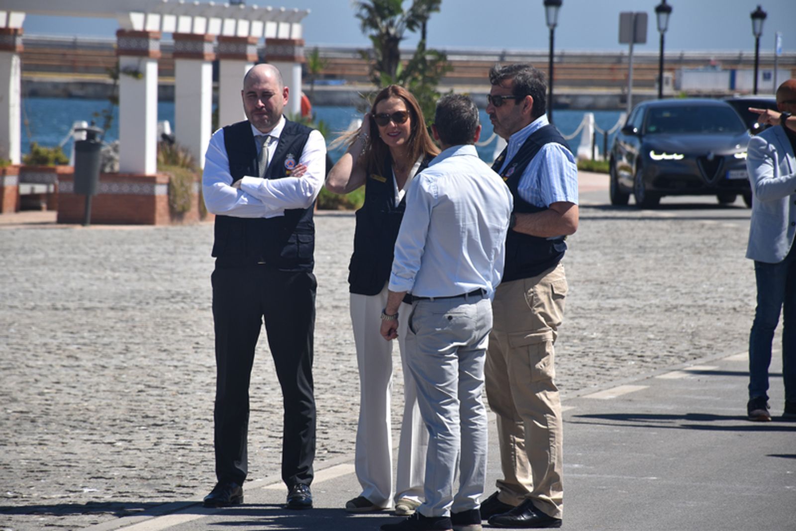 La OPE ensaya una zona de emergencia en el Muelle España