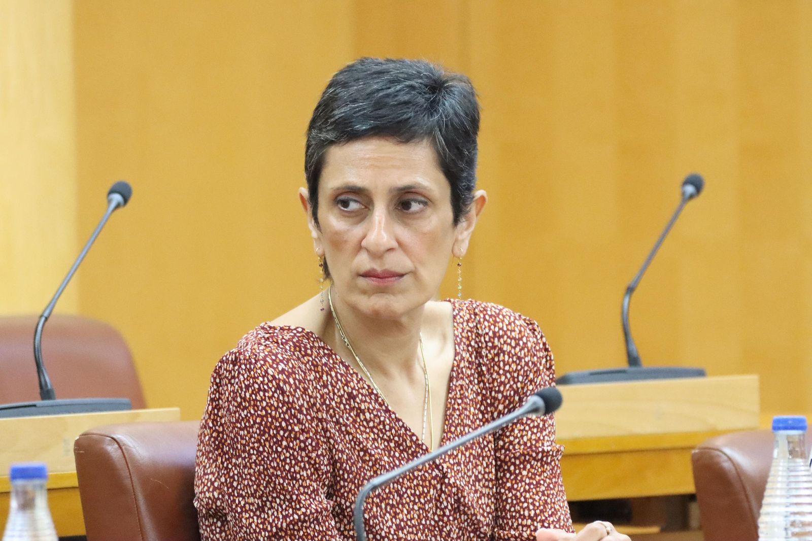 La consejera de Hacienda, Kissy Chandiramani, durante el pleno de este miércoles