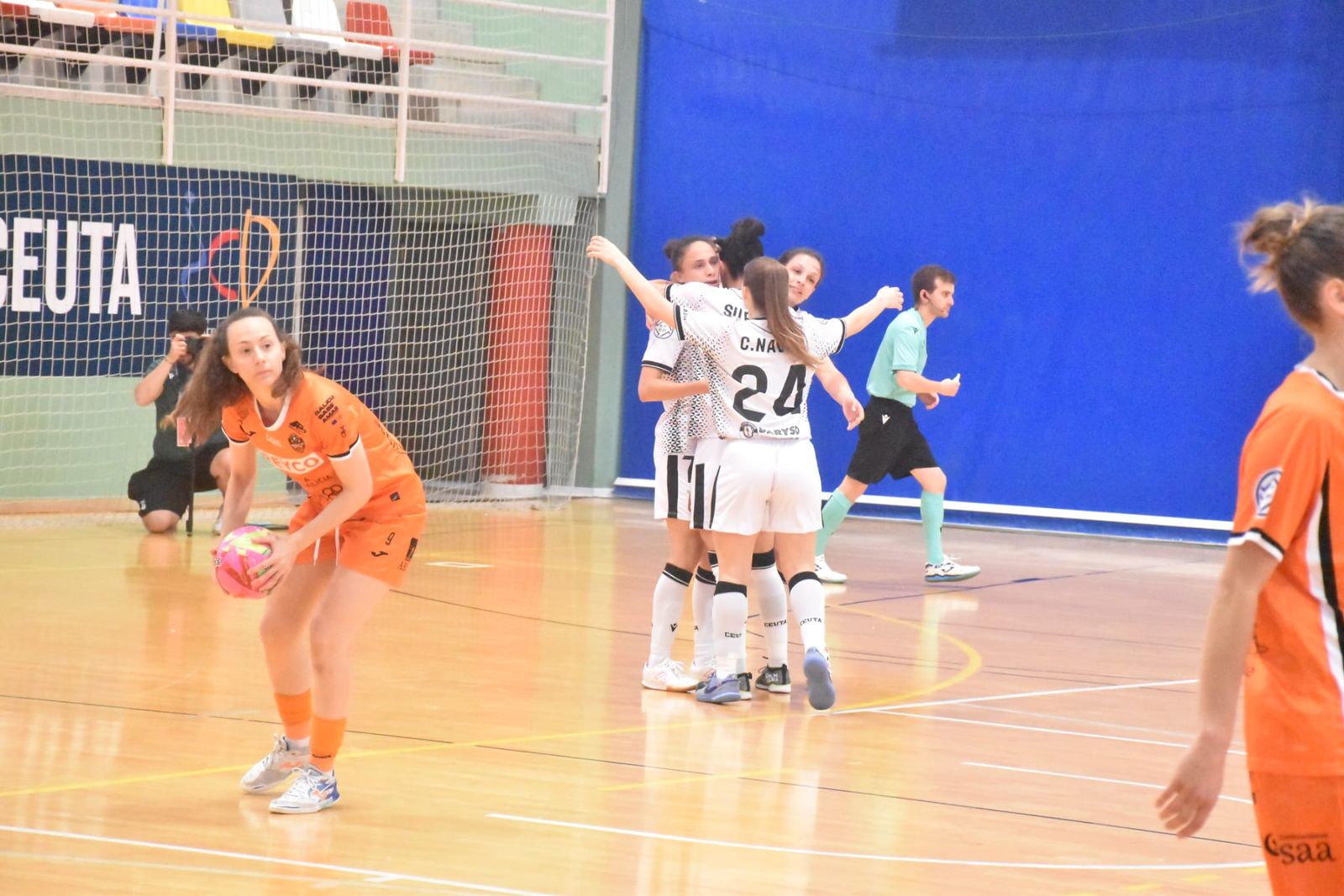 Partido AD Ceuta frente al Burela