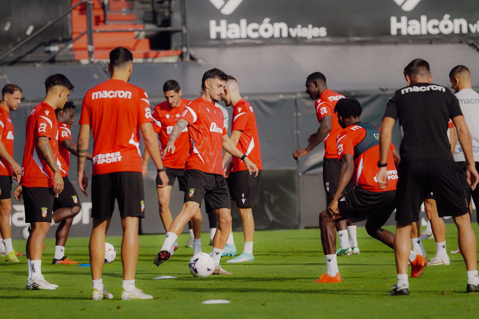 Entrenamiento de la AD Ceuta este domingo en el 'Murube'