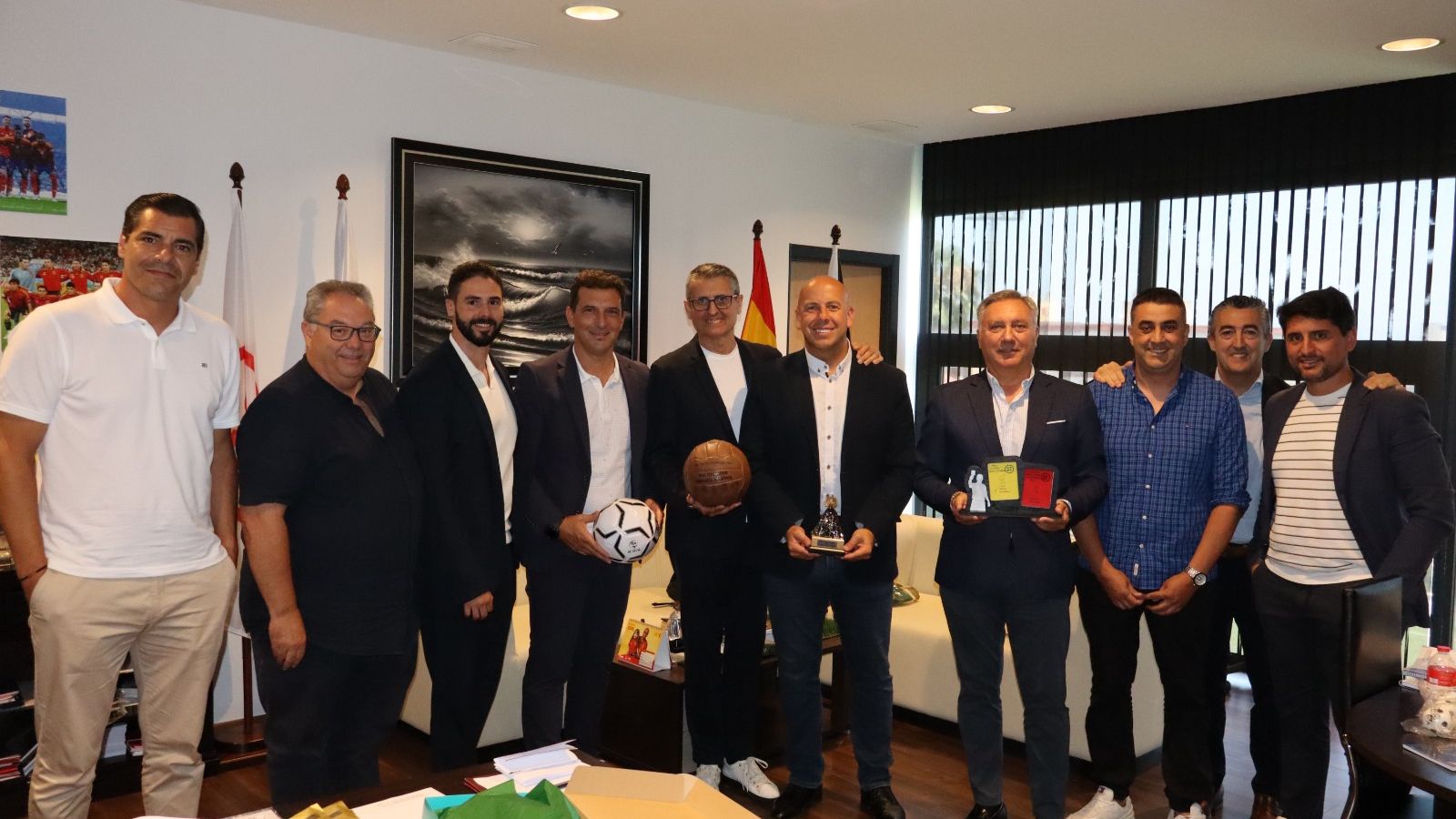La RFFCE y la RFAF refuerzan sus lazos de colaboración en la Ciudad del Fútbol