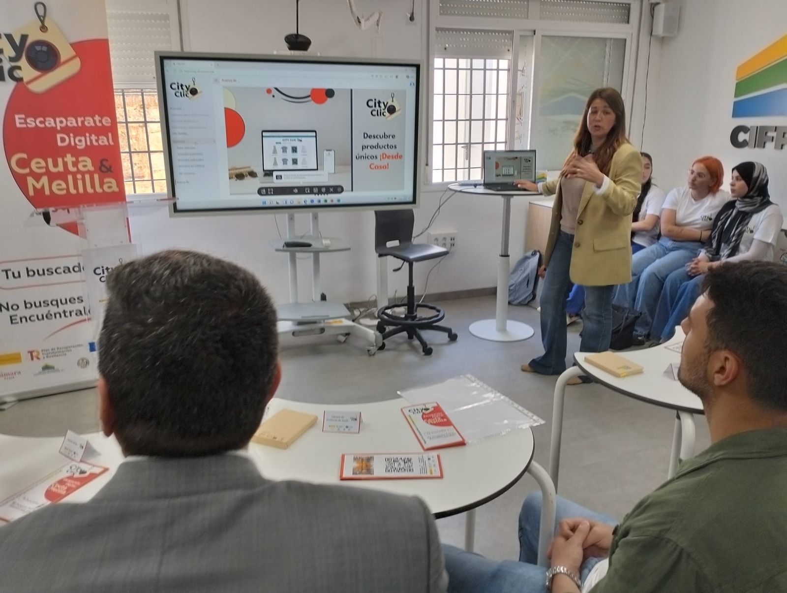 Un momento del acto de presentación celebrado en el instituto CIFP nº1