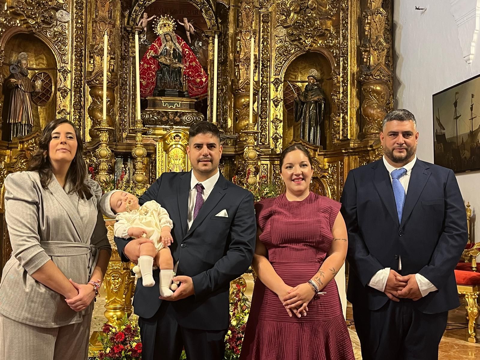 Bautismo de Nico, Mateo y Leo en el Santuario
