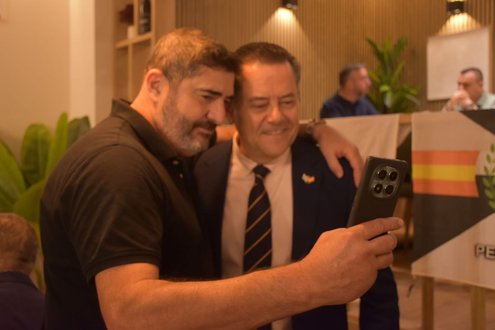Ambiente madridista en el restaurante 'Aire'