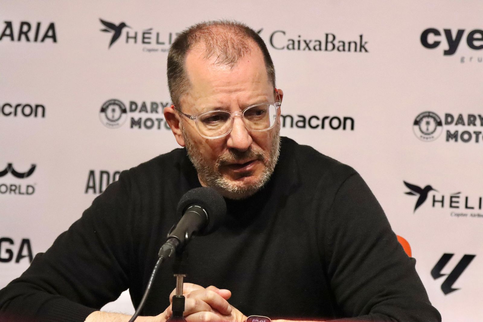 José Juan Romero durante su comparecencia este sábado tras la victoria por 2-1 ante el Cádiz