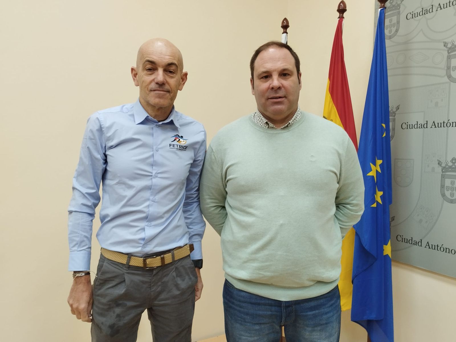 Sergio Aguilera, a la derecha, junto a Jorge Ruíz