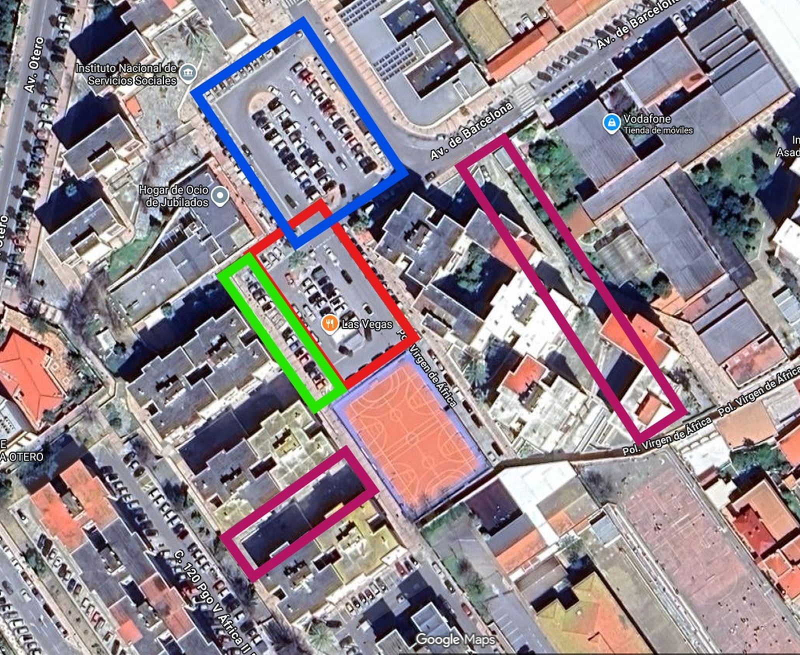 Plano de la actuación prevista en El Polígono