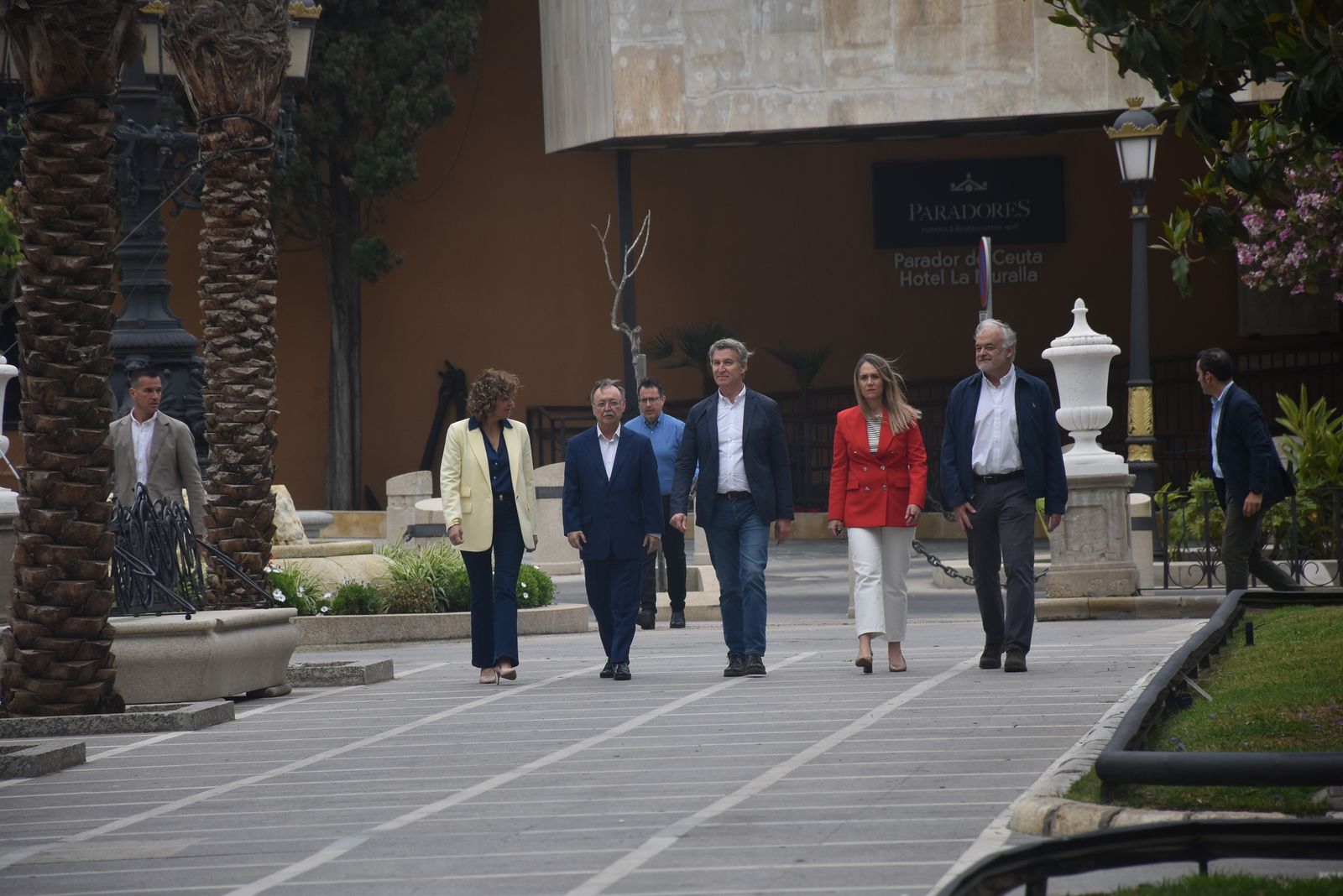 Acto del PP por el Día de Europa en la Plaza de África, con la presencia de su presidente nacional, Alberto Núñez Feijóo
