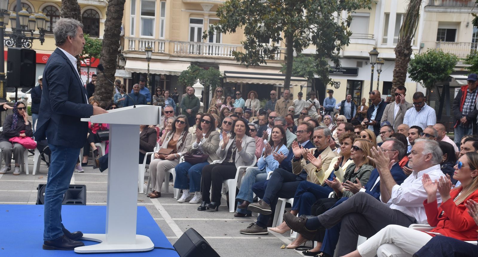 Acto del PP por el Día de Europa en la Plaza de África, con la presencia de su presidente nacional, Alberto Núñez Feijóo