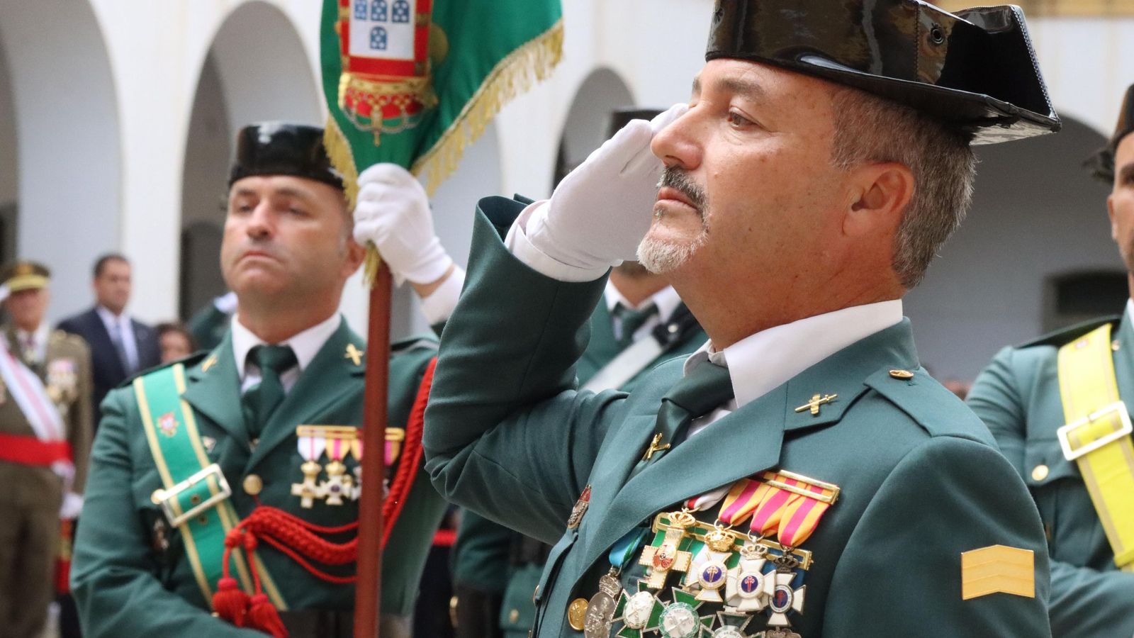 Guardias Civiles durante el acto