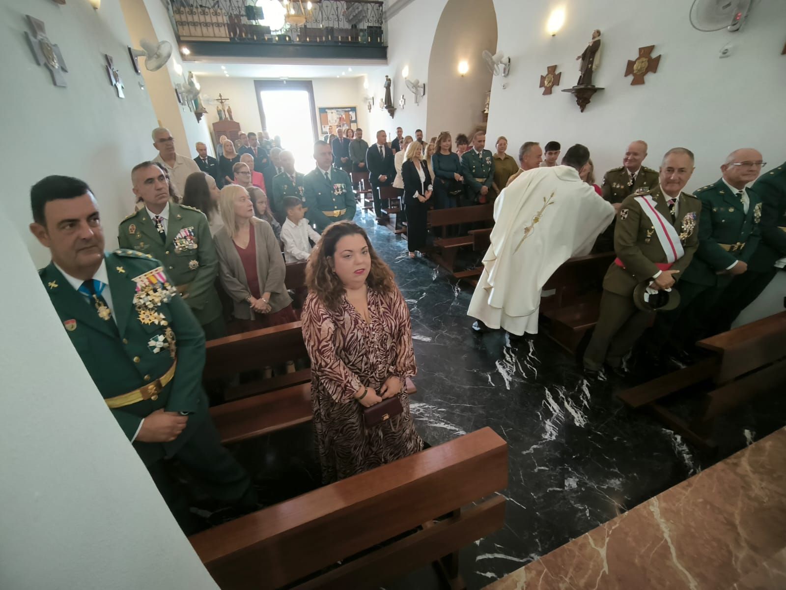 Misa en honor de la patrona de la Guardia Civil, la Virgen del Pilar, en la Ermita del Valle Misa en honor de la patrona de la Guardia Civil, la Virgen del Pilar, en la Ermita del Valle